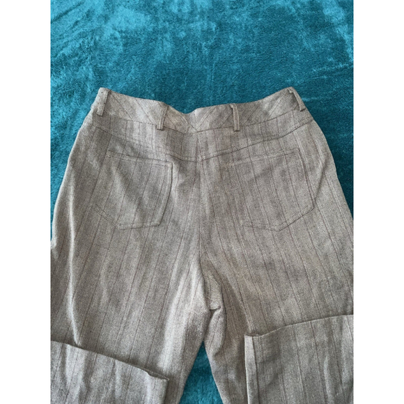 Rafaella Women's Size 10 Brown Striped Pants Work Trousers - Picture 7 of 11